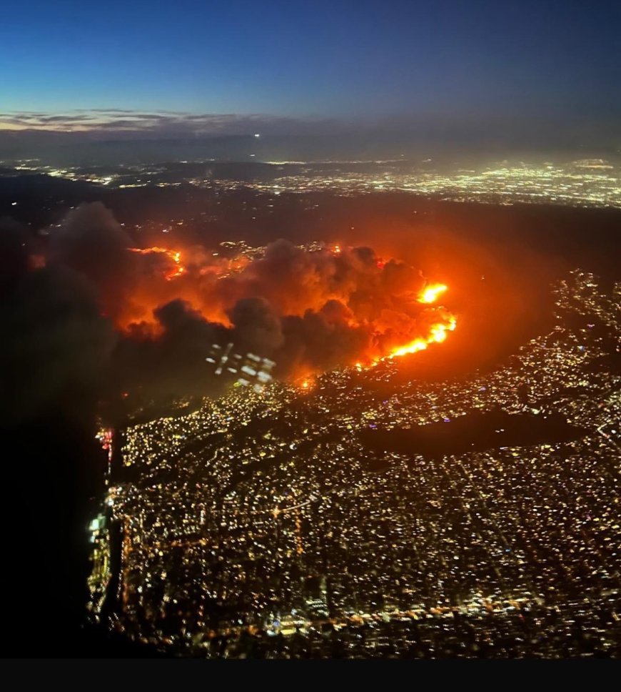 Vídeo inacreditável captura incêndio em Los Angeles engolfando casa