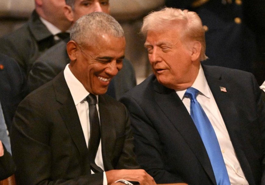Trump e Obama Conversam Amistosamente Durante Velório de Jimmy Carter