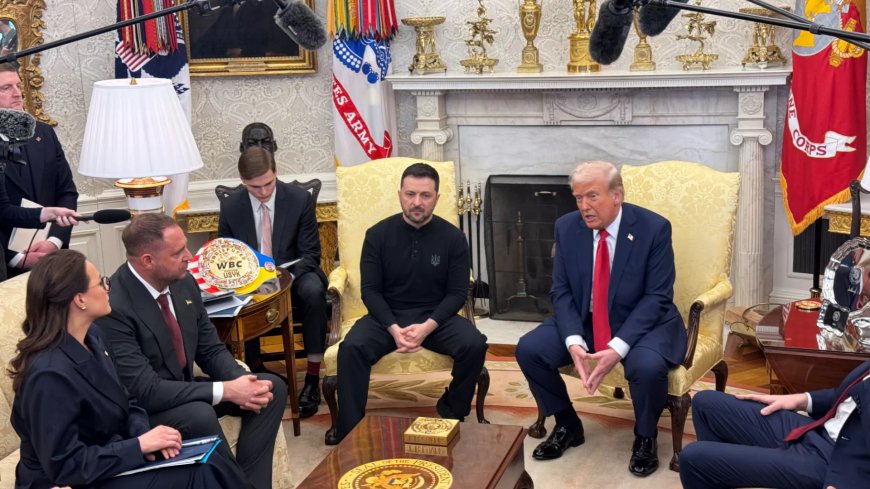 Tensions in the meeting between Trump and Zelensky after JD Vance's intervention