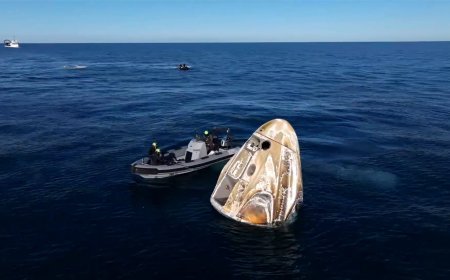 Homecoming: NASA astronauts return to Earth after 9 months trapped in space