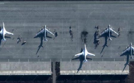 Explosion hits Russian airbase after Ukrainian drone strike