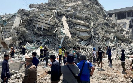 7.7 Earthquake in Thailand: Shocking Video Shows Worker Trapped in Building During Quake