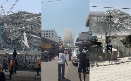 Colapso de un edificio en Bangkok tras terremoto en Birmania deja al menos 3 muertos y cientos de desaparecidos