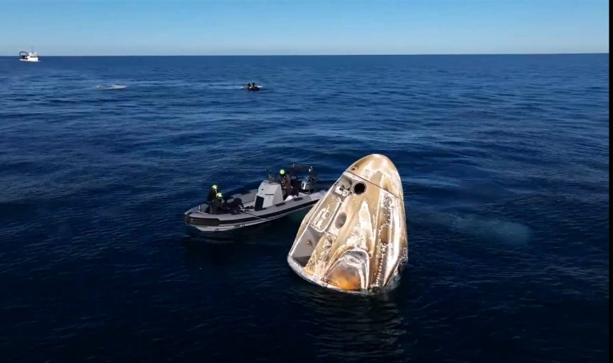 Homecoming: NASA astronauts return to Earth after 9 months trapped in space