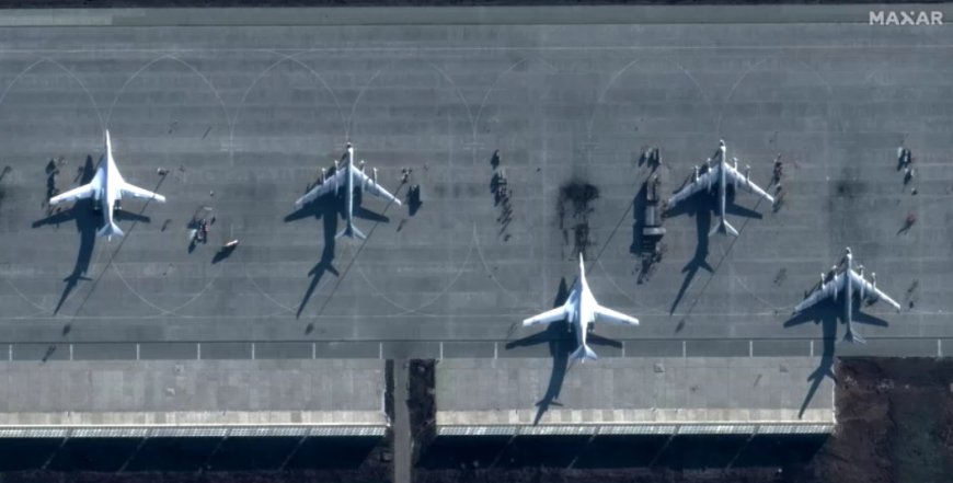 Explosion hits Russian airbase after Ukrainian drone strike