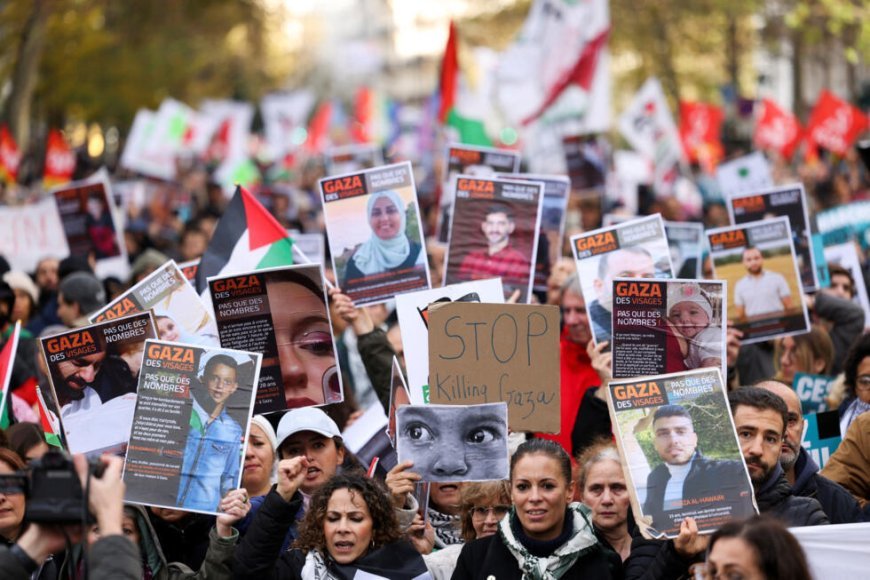 Palestinian civilians stage massive protests against Hamas in northern Gaza