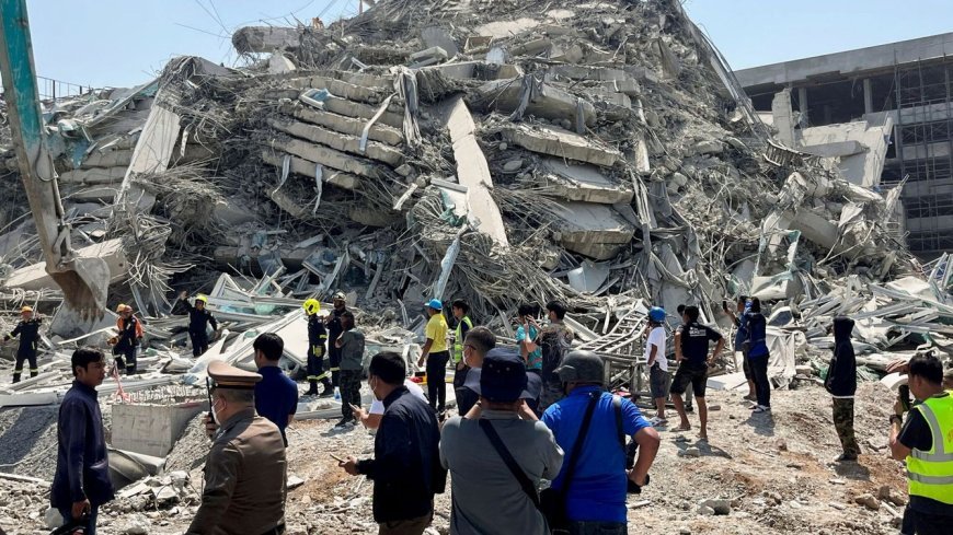7.7 Earthquake in Thailand: Shocking Video Shows Worker Trapped in Building During Quake