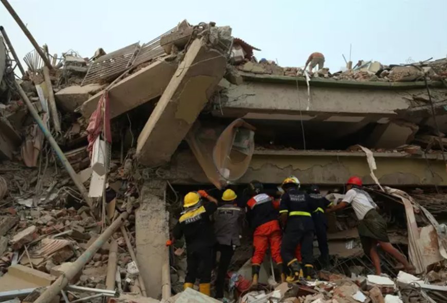 Thailand sends 49 rescuers to assist in the search and rescue efforts following the devastating 7.7 magnitude earthquake in Burma