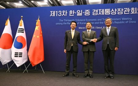 China, Japan, and South Korea agree to boost free trade in response to US tariffs