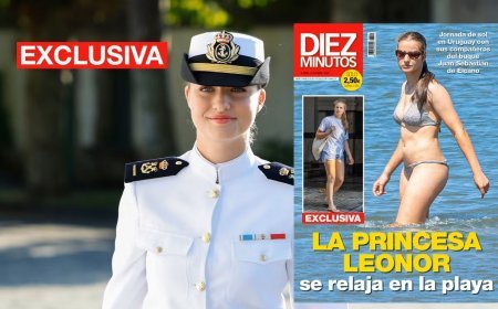 EXCLUSIVE | Photos of Princess Leonor enjoying a day at the beach in Uruguay