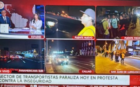 Chaos at Puente Piedra: Transport workers force passengers to get off vehicles during protest