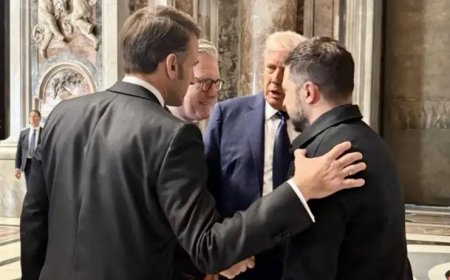 Diplomatic tension: Macron avoids shaking Trump's hand at Pope's funeral