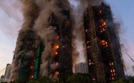 Tragédia em Tai Po: incêndio destrói complexo residencial em Hong Kong e deixa 13 mortos em cenário de caos e desespero