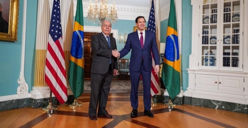 Após reunião tensa sobre tarifas, Marco Rubio divulga foto com Mauro Vieira e negociações entram em fase decisiva