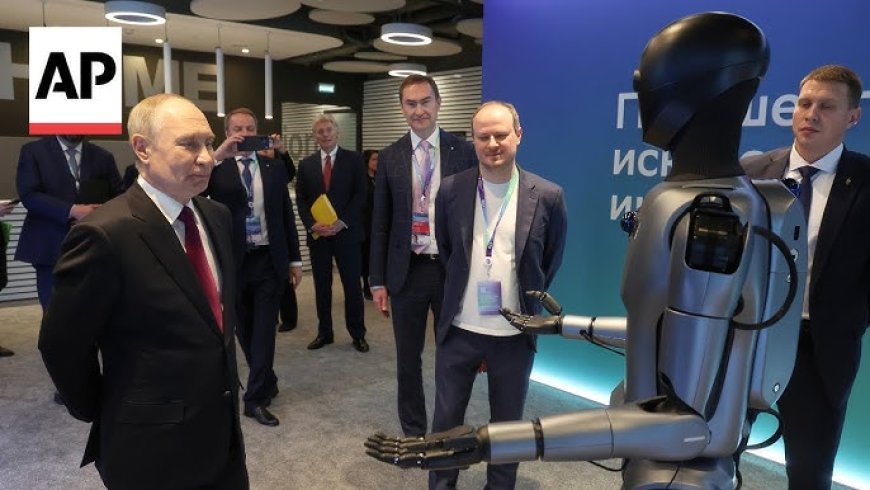 Putin surpreende plateia ao chegar com robô dançarino e anuncia megaexpansão nuclear com 38 novas unidades