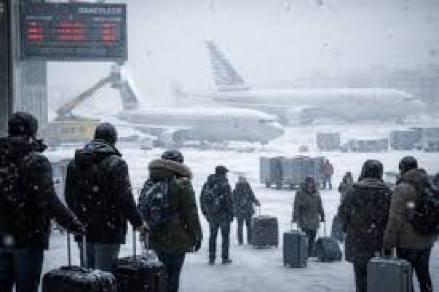 Tempestade de Inverno Paralisa Céus dos EUA e Provoca Onda Histórica de Atrasos em Voos