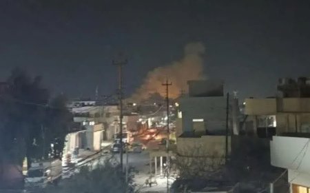 American helicopter attacks position near Popular Mobilization Forces in Rashidiya, north of Mosul, according to a security source in Nineveh