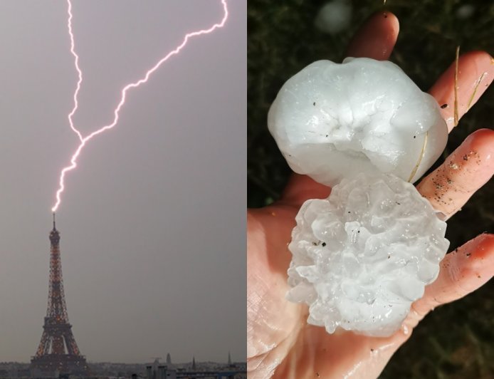 Granizo destructivo de hasta 8 cm golpea el corredor entre Besançon y Baume-les-Dames